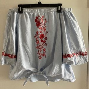 Off the shoulder blouse